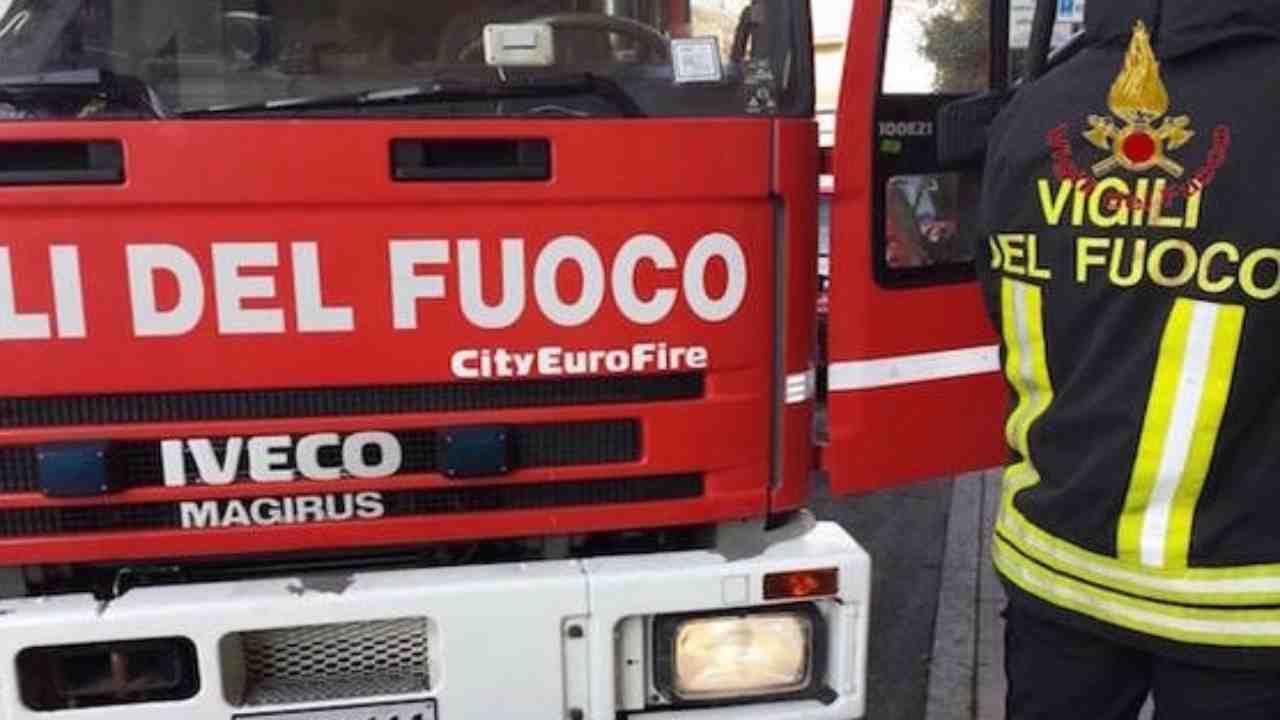 vigile del fuoco morto Sassari