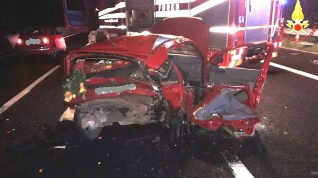 incidente stradale Valmontone morto