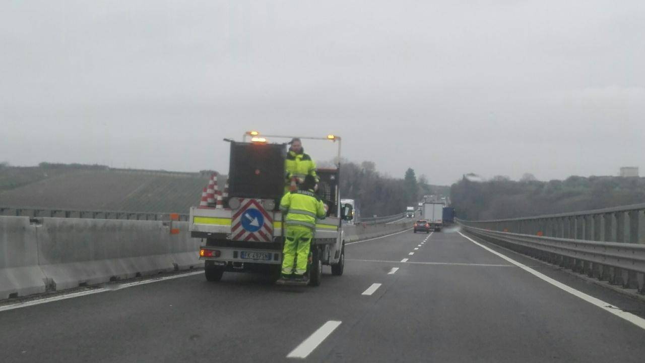 incidente in autostrada investito