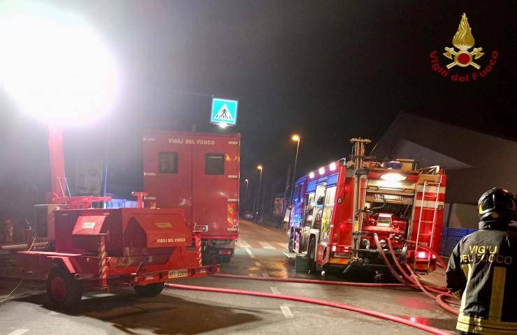 incendio in casa presso Prato