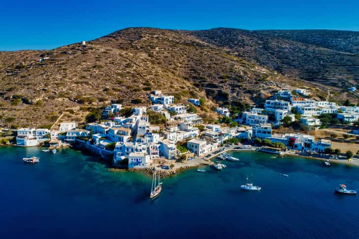 L'isola di Amorgos nelle Cicladi
