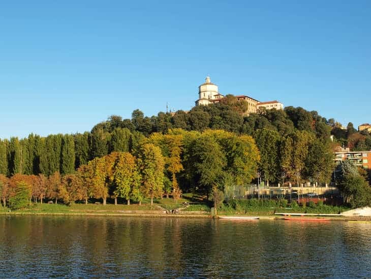 convento dei Cappuccini sul monte omonimo visto dal Po