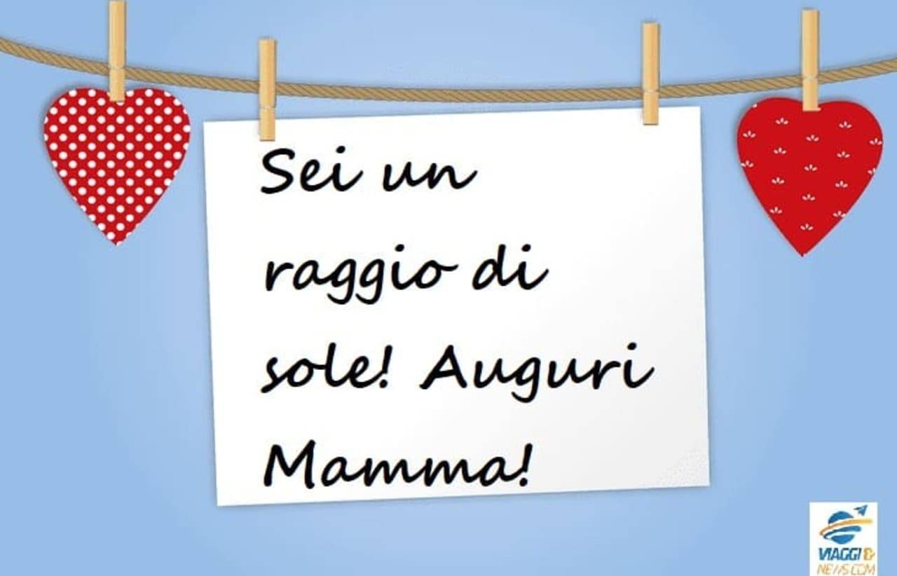 Biglietto di auguri per la Festa della mamma 