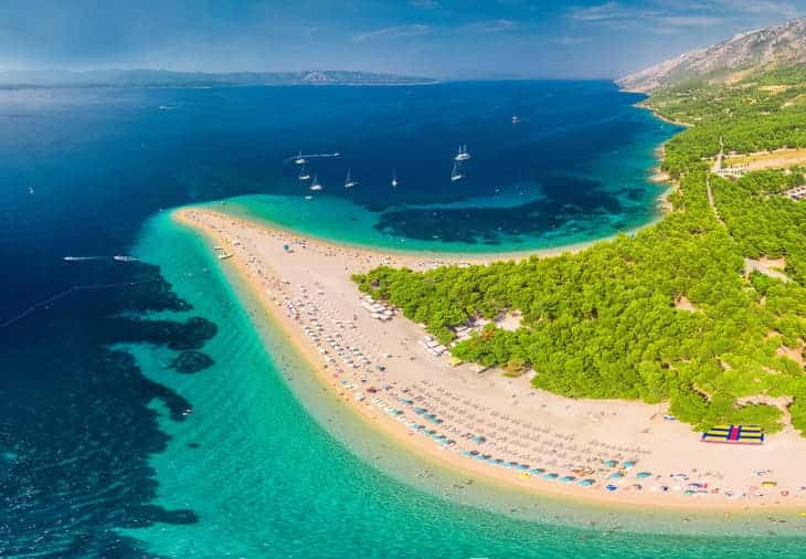 zlatni rat croazia spiaggia