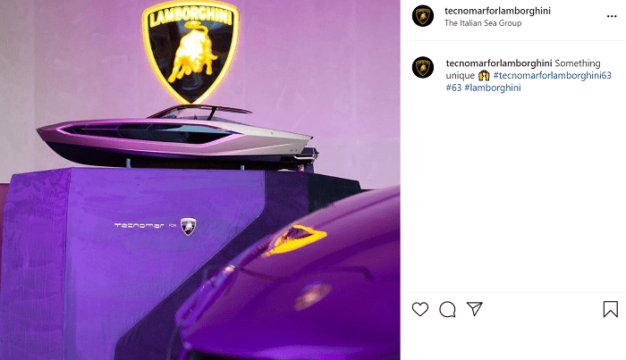 Il post su Instagram di Lamborghini for Tecnomar