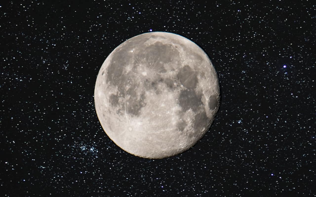 cielo notturno ottobre luna