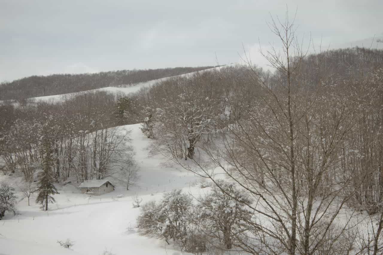 borgo lazio neve