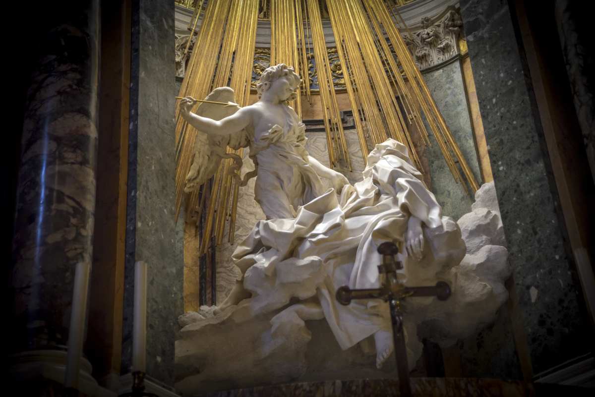 La statua dell'Estasi di Santa Teresa