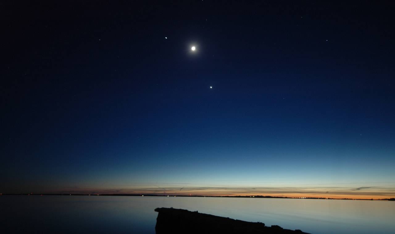 venere giove cielo alba