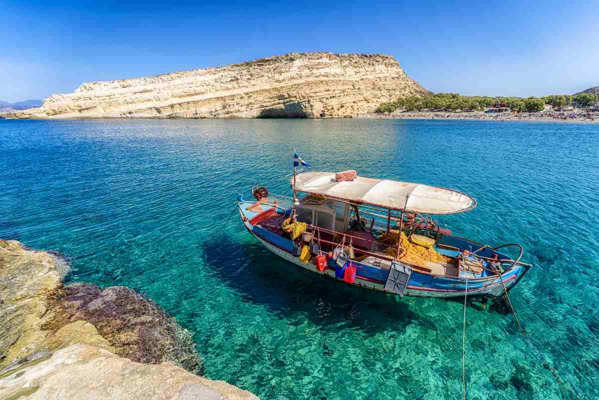 Matala, la spiaggia