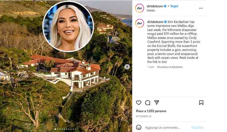 La villa ala mare da 70milioni di Kim Kardashian