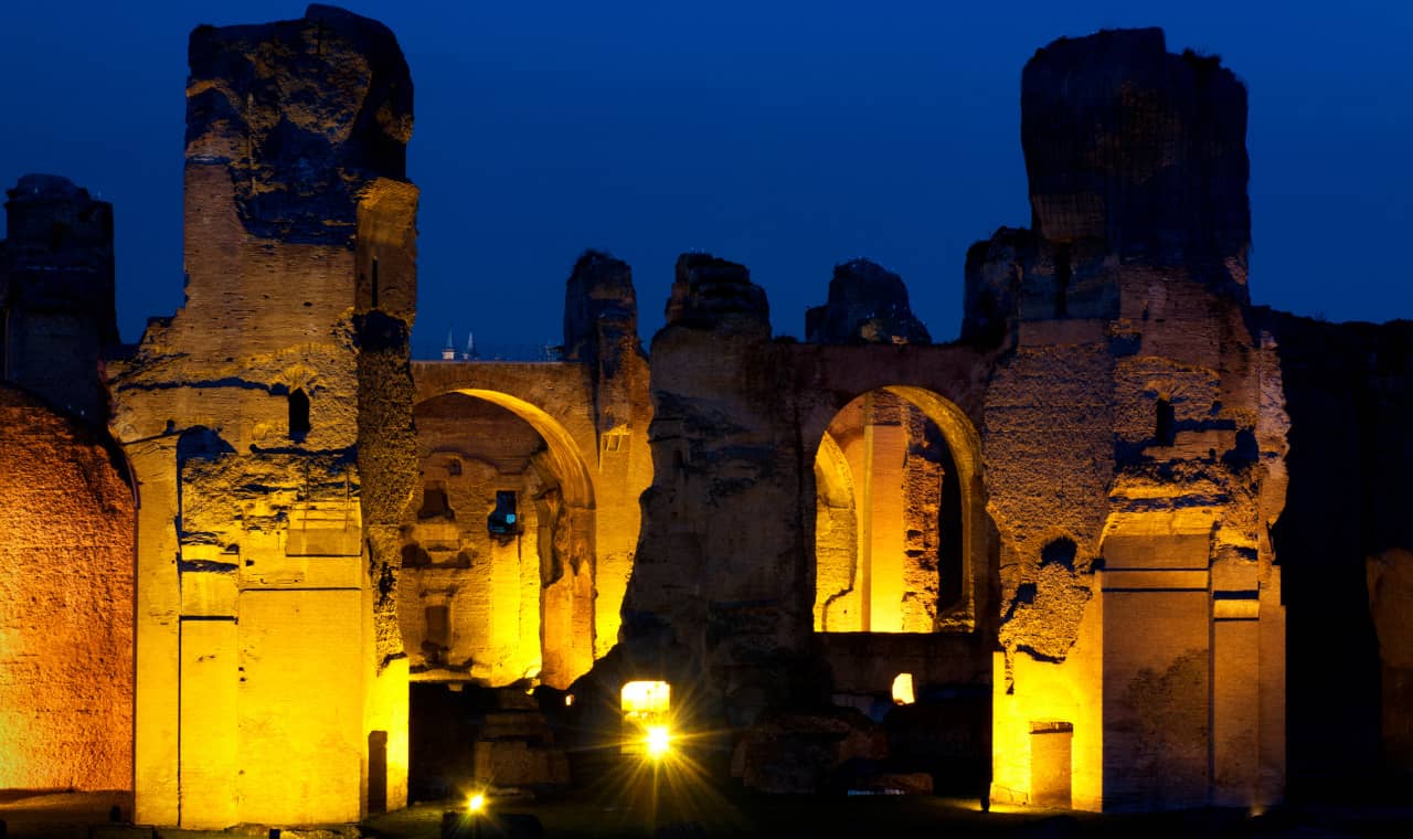 Alle Terme di Caracalla tornano le visite notturne terme caracalla visite notturne
