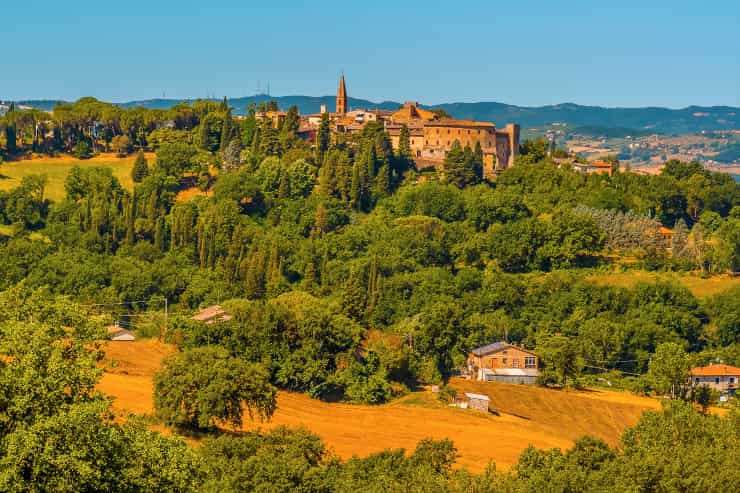 borghi umbria autunno bici