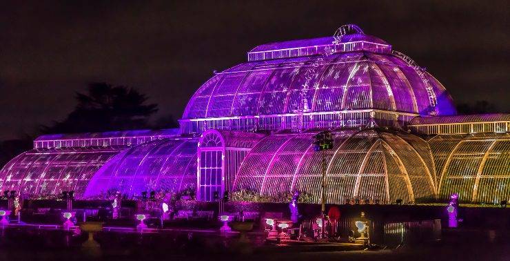 Il meraviglio sentiero di luci di Kew Gardens a Londra è la gioia del Natale