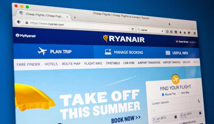 Biglietti in vendita Ryanair primavera, estate 2023