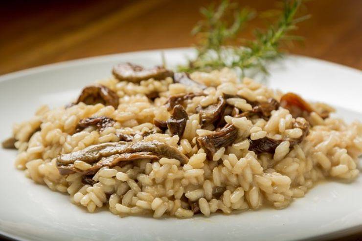 Risotto con funghi shiitake