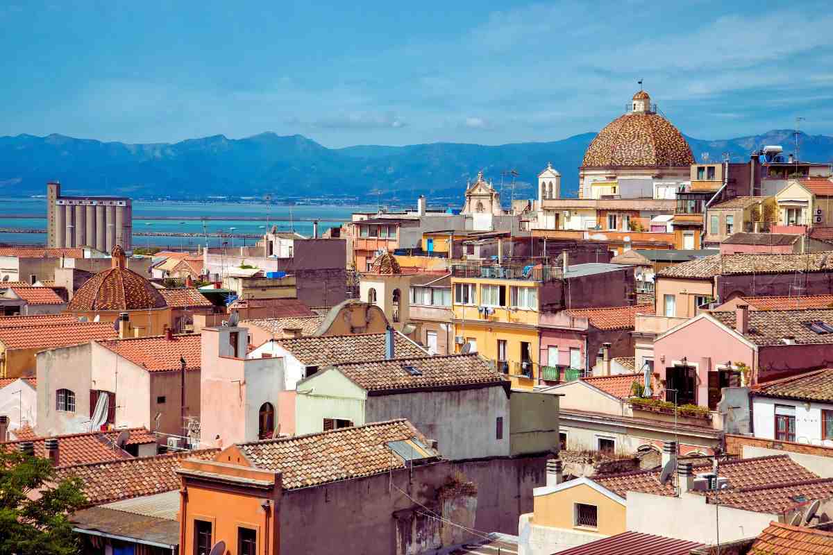 veduta di case