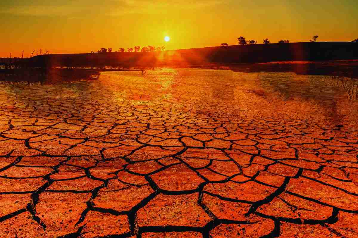 Terreno colpito da siccità
