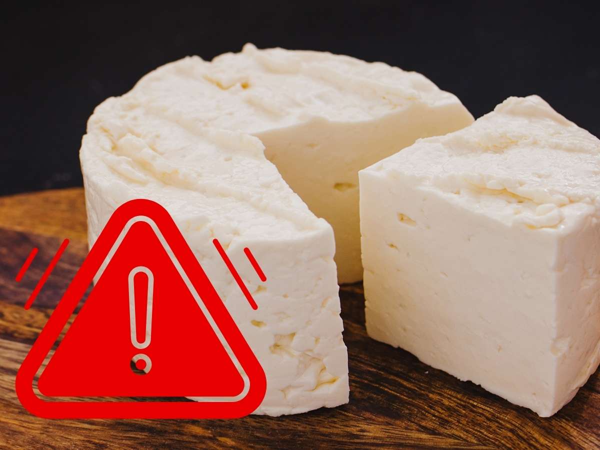 Formaggio primo sale segnale attenzione