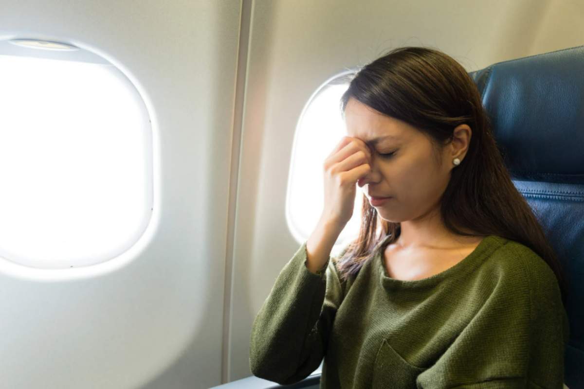 aereo donna con paura di volare