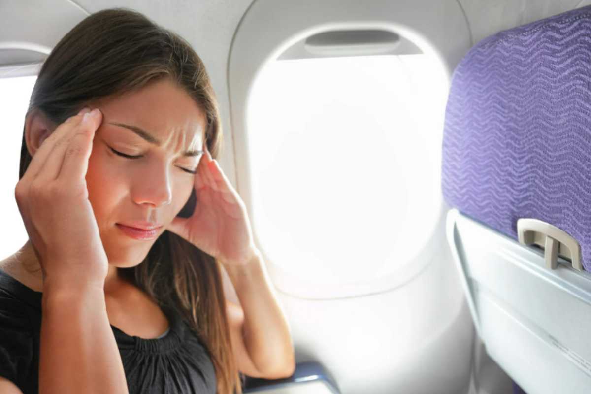 aereo donna con paura di volare