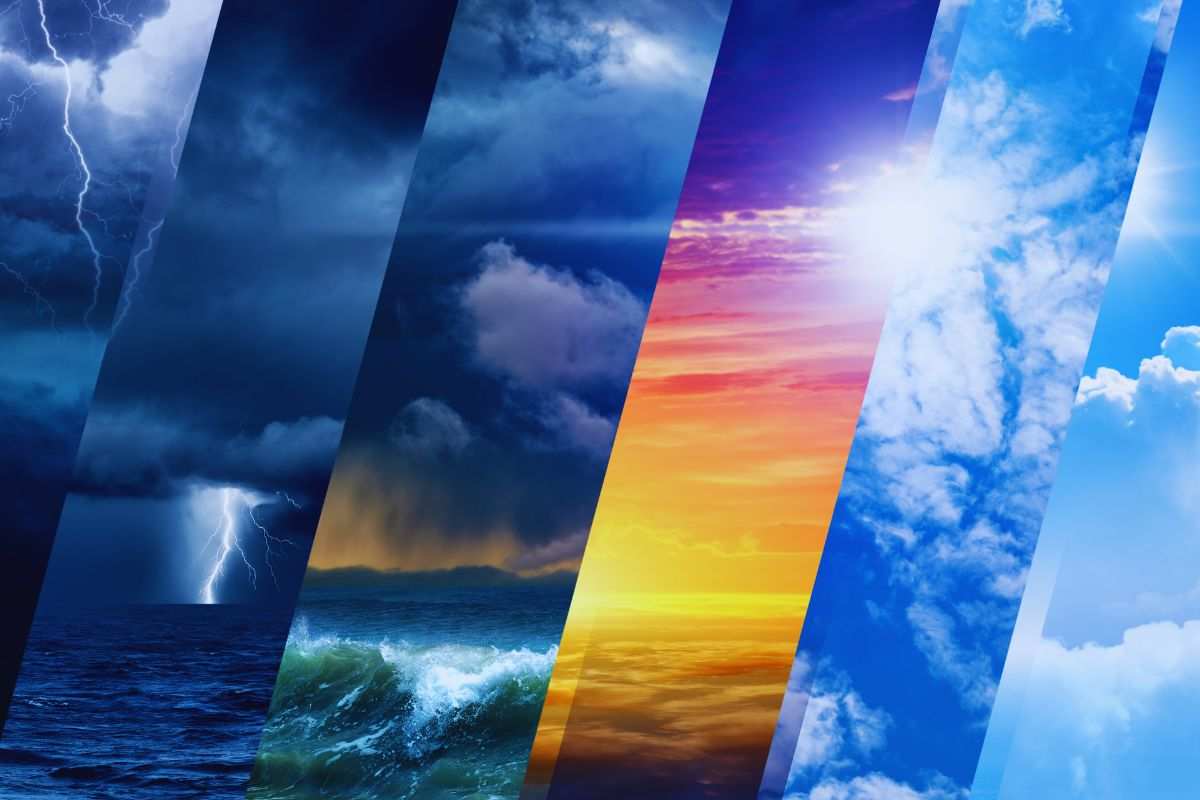 Immagini di vari scenari meteo