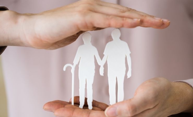 Sagome pensionati mani