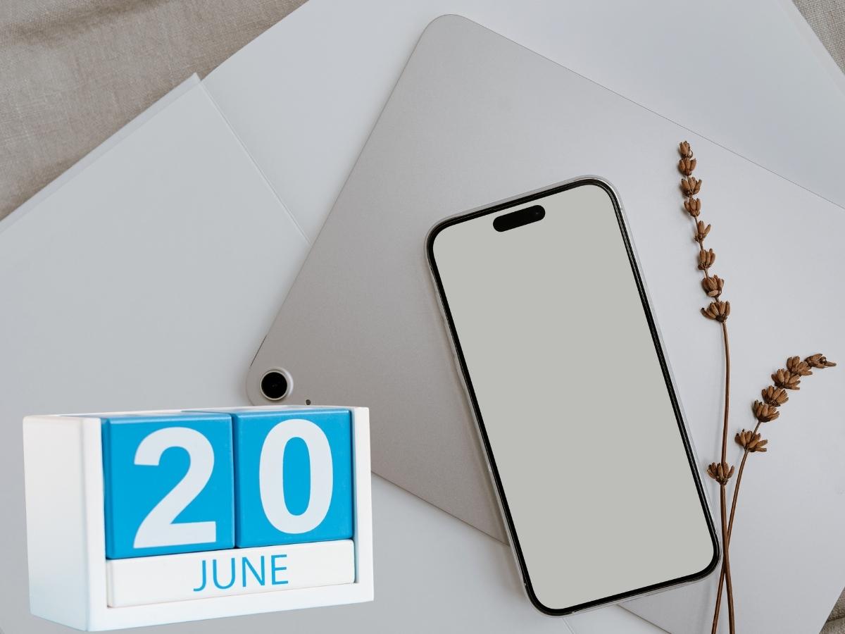 Smartphone e tablet data calendario 20 giugno