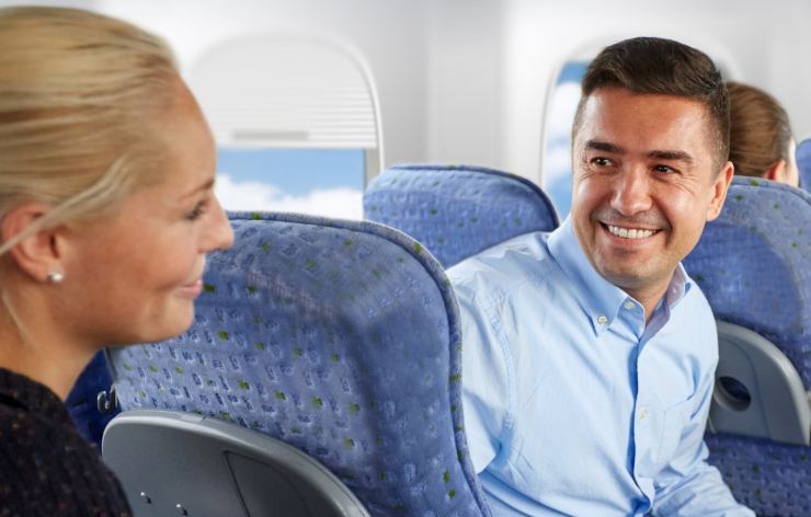 passeggeri in aereo