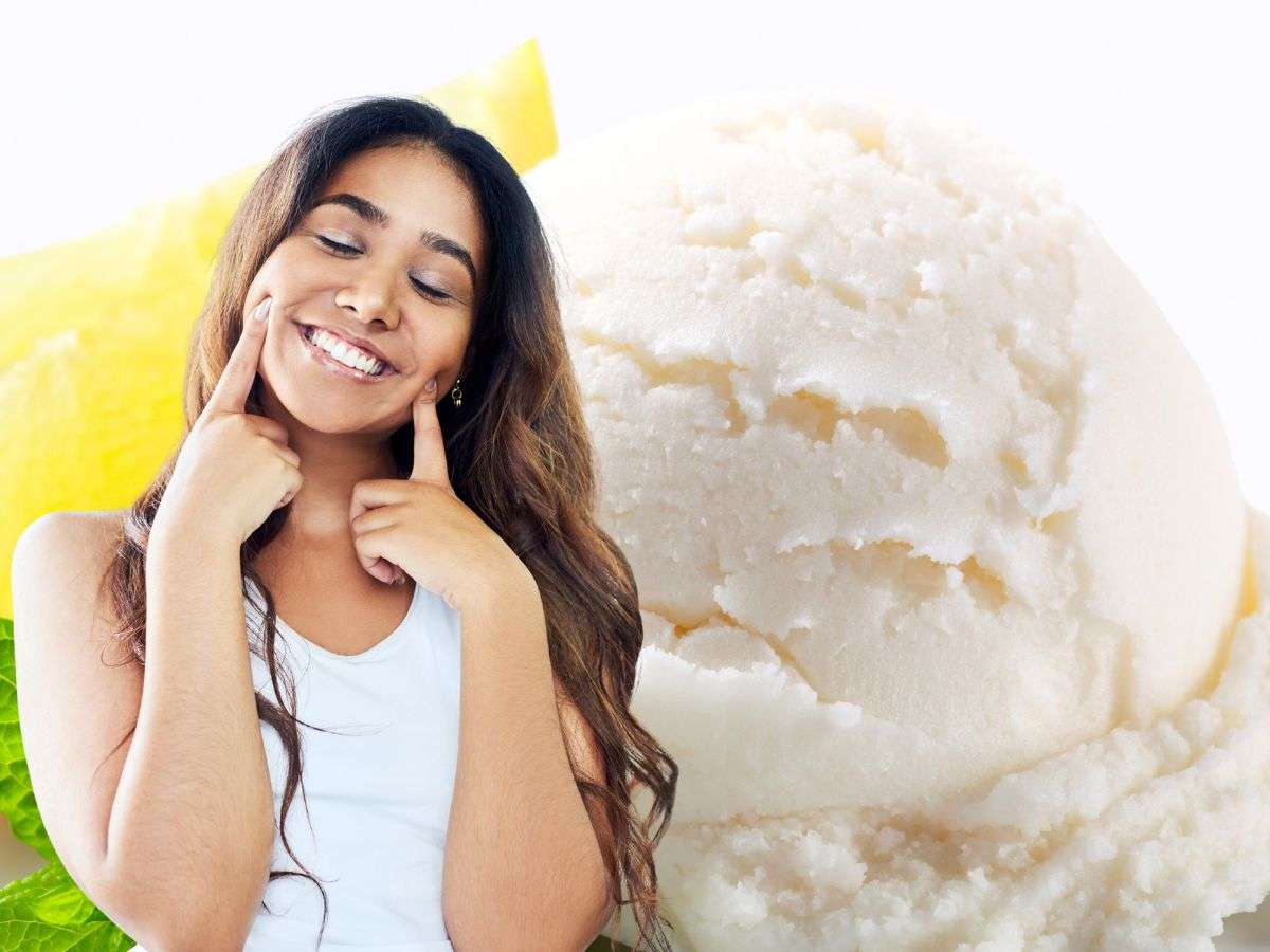 Ragazza sorridente e gelato