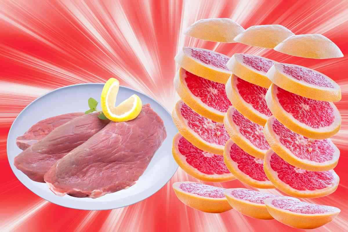 Carne e pompelmo