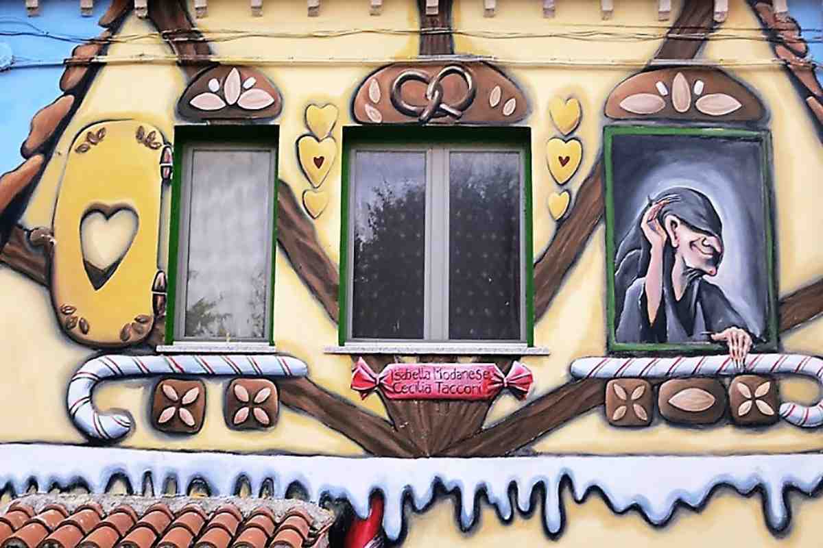 murales casetta di marzapane