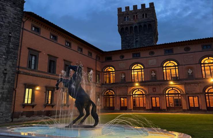 interno del castello di torre alfina