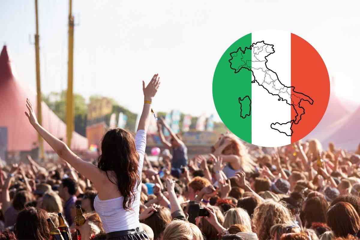 Festival e bandiera Italia