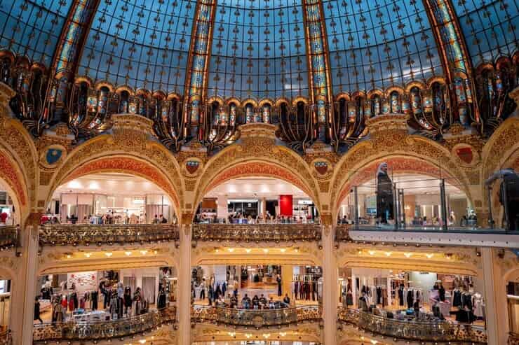 Foto della cupola delle gallerie Lafayette