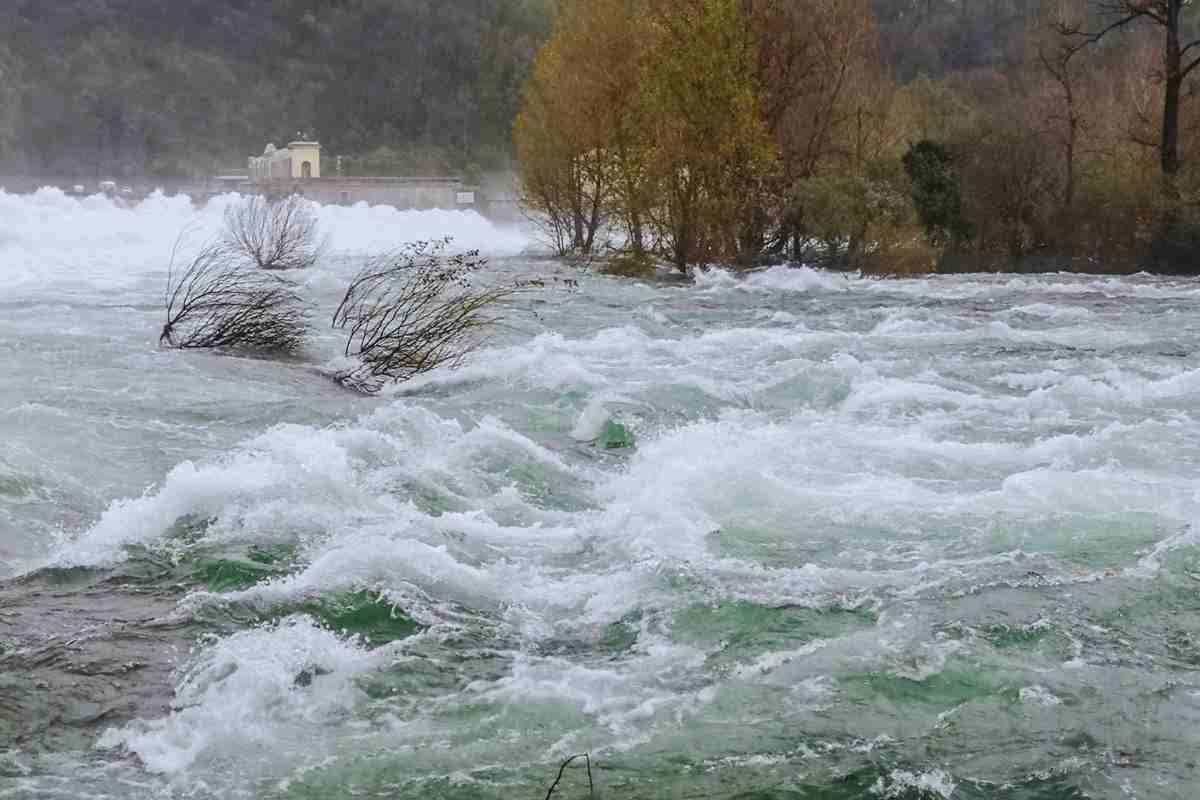 Zona colpita da alluvione