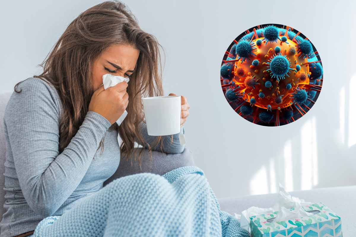 donna raffreddore e virus