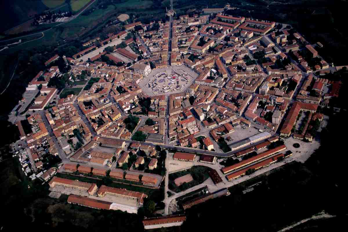 palmanova vista dall'alto