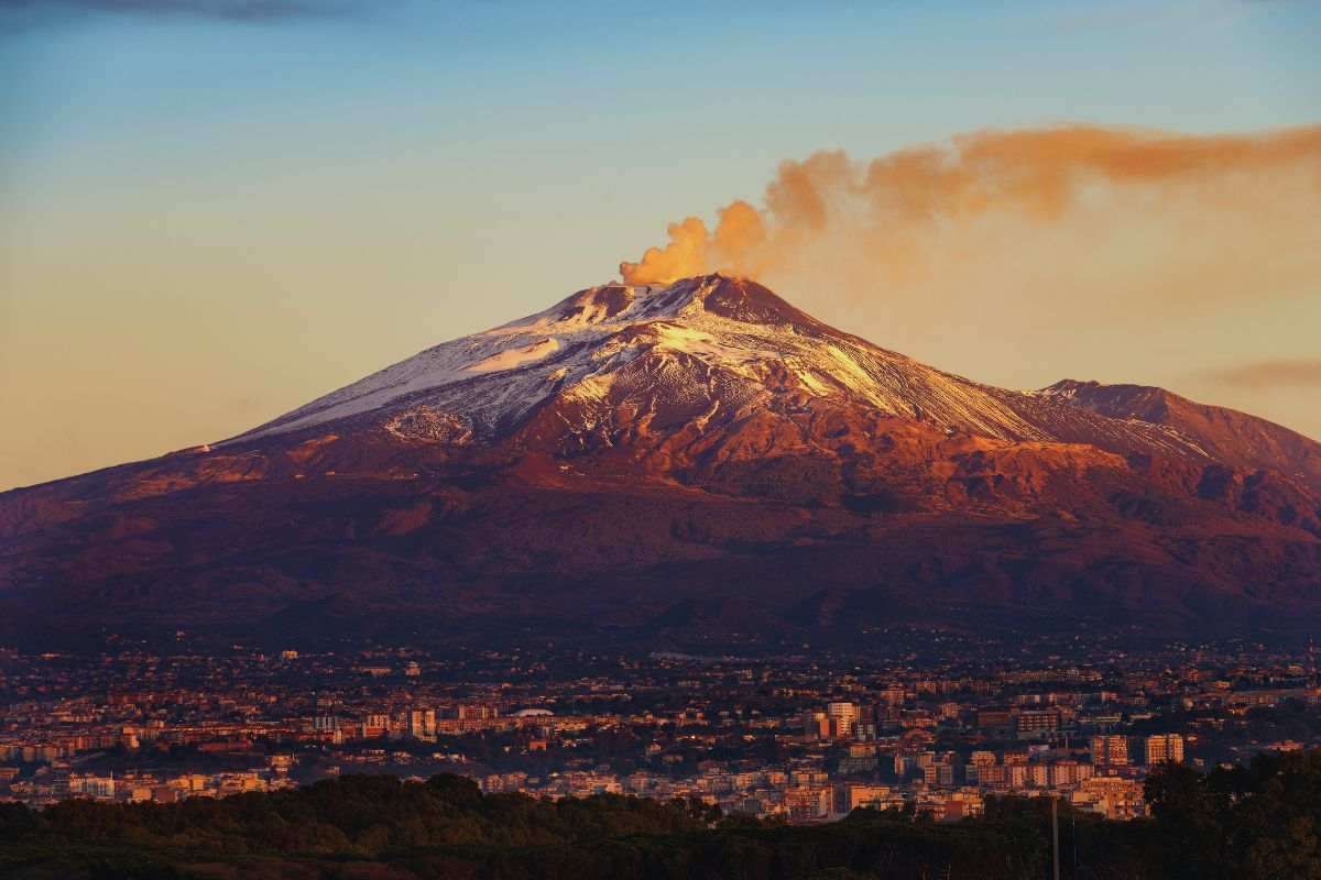 Panoramica dell'Etna da Catania