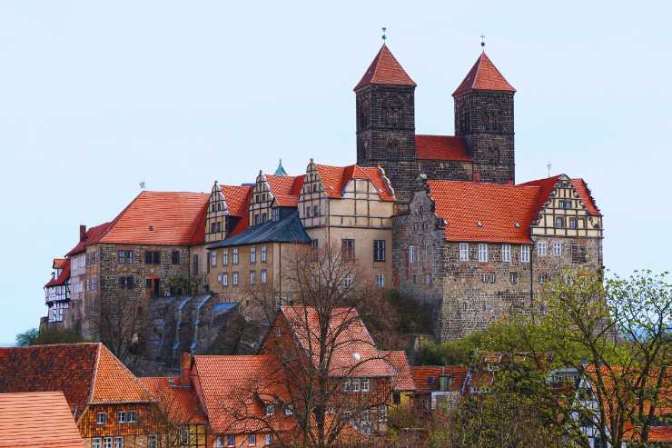Vista panoramica di Quedlinburg