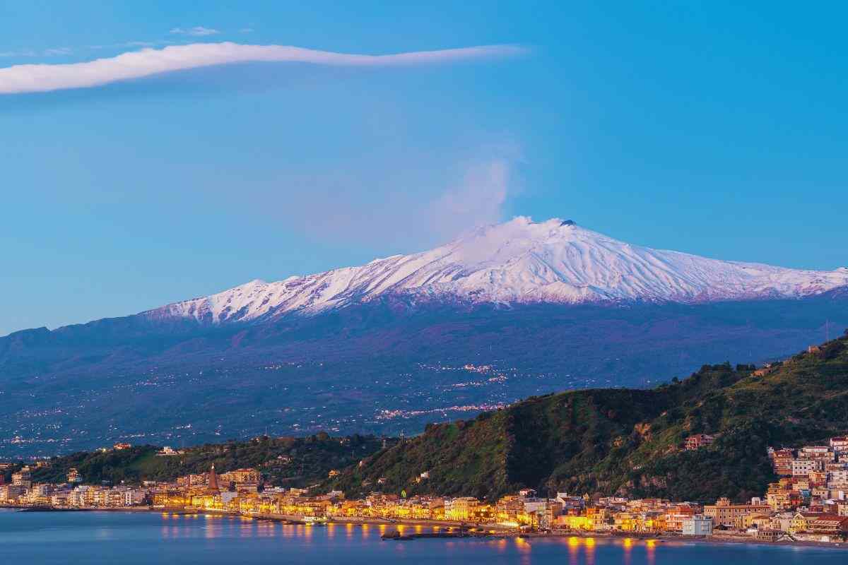 L'Etna fotografata dal mare