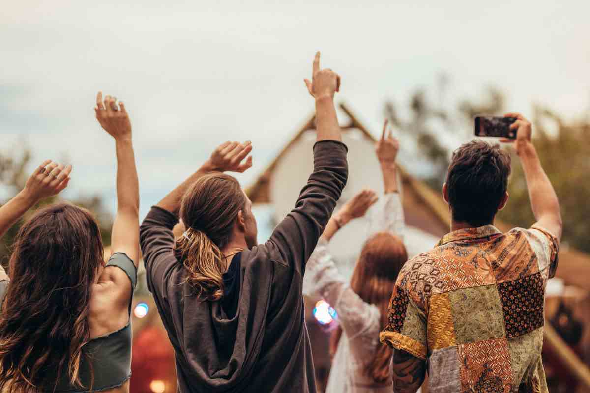 Persone ad un festival