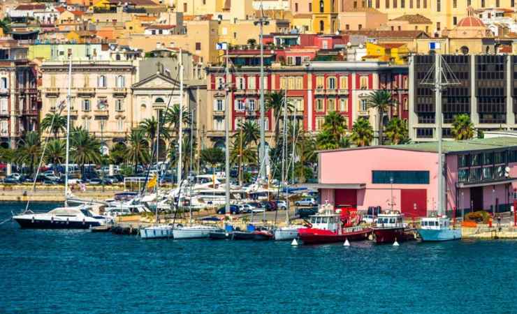 Scorcio sul mare di Cagliari