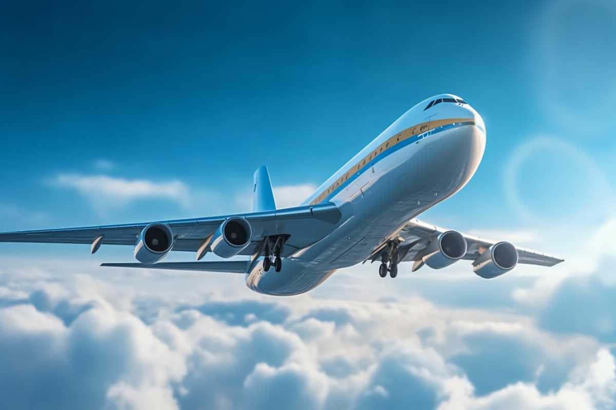 Aereo di linea in volo