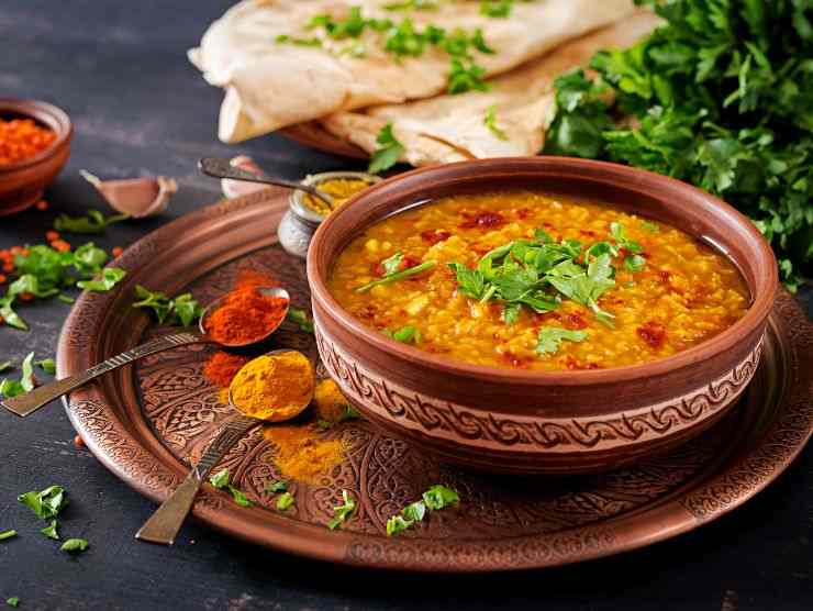 zuppa di zucca e lenticchie