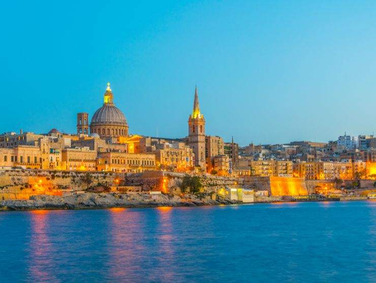La Valletta al tramonto