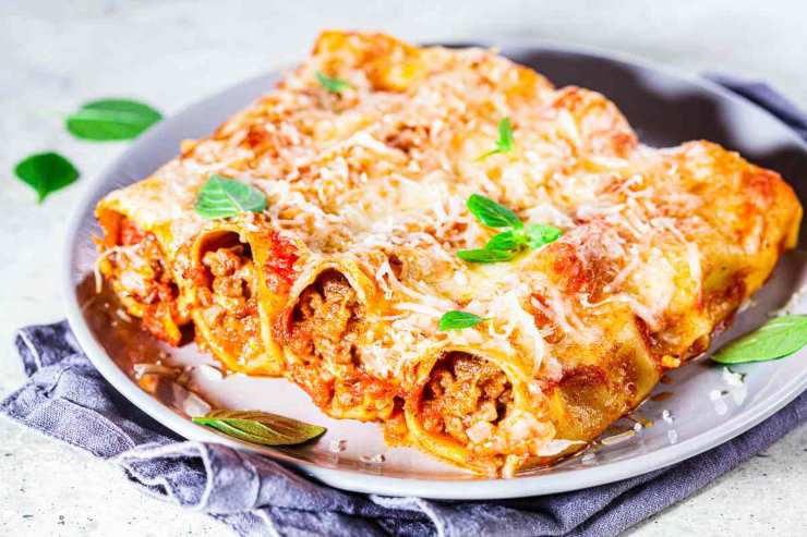 Cannelloni e mozzarella