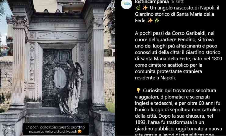 Cappella all'interno del Giardino Storico Santa Maria della Fede