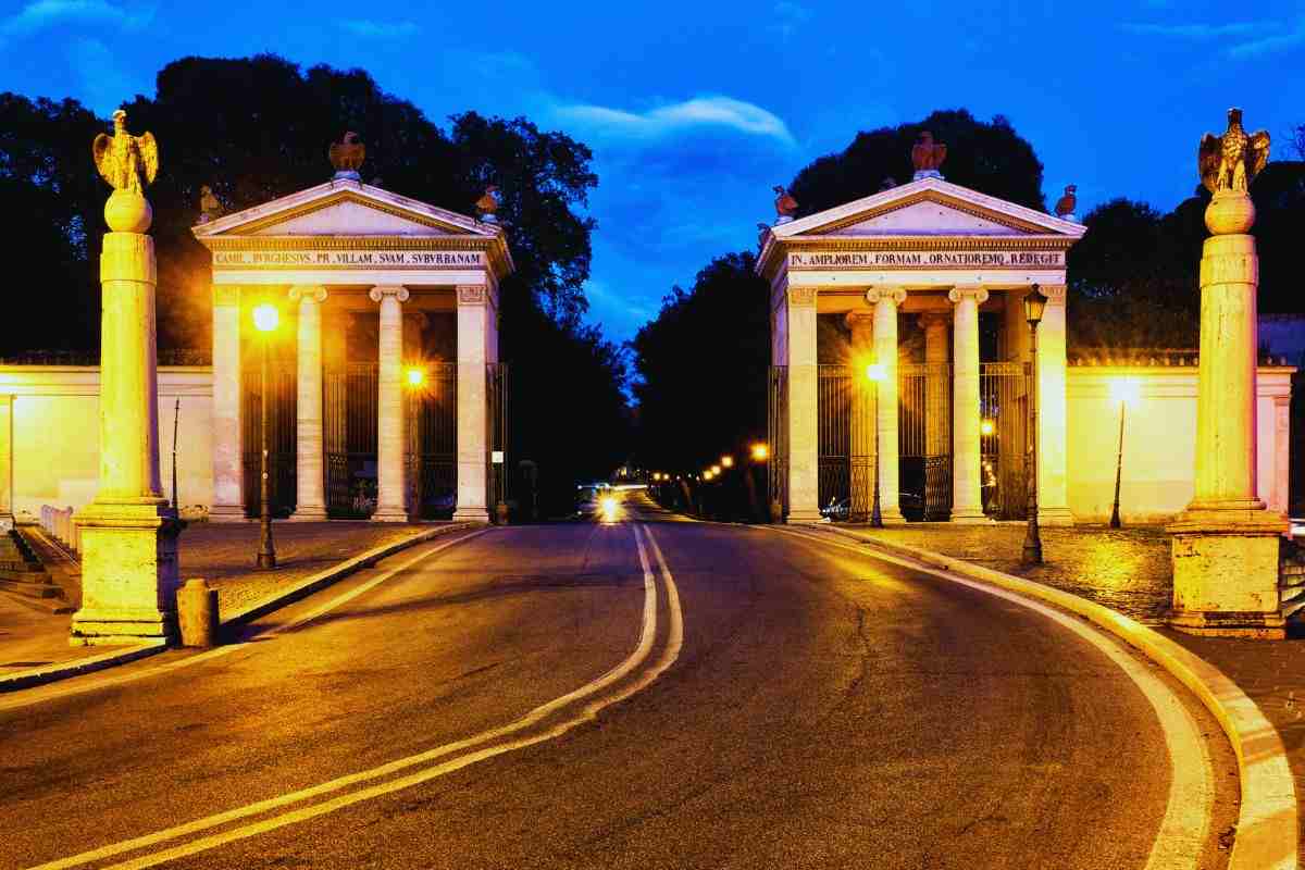 Ingresso villa Borghese Roma