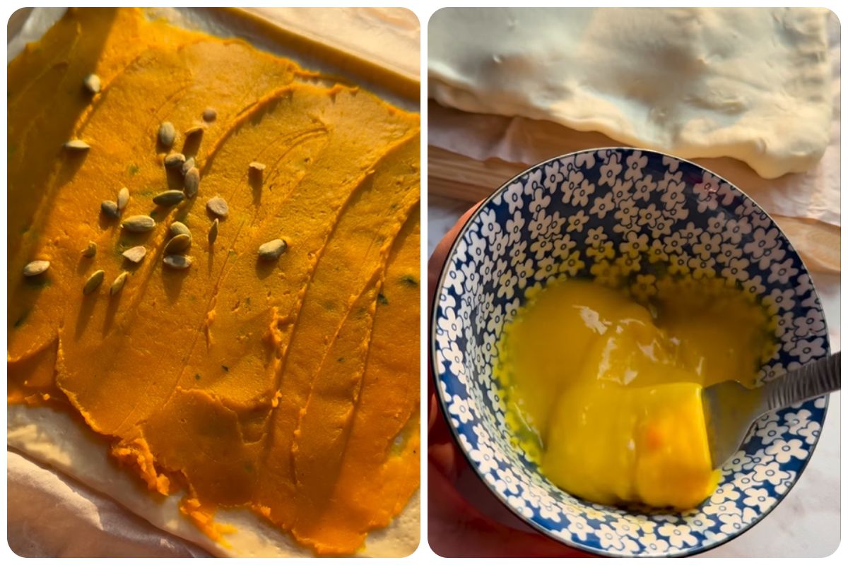 Parigina con zucca e speck 